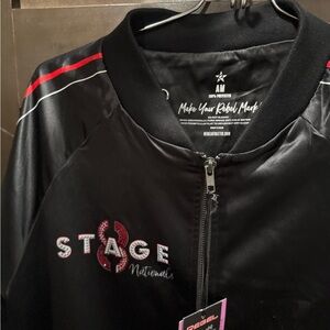 Women's Black Bomber Jacket